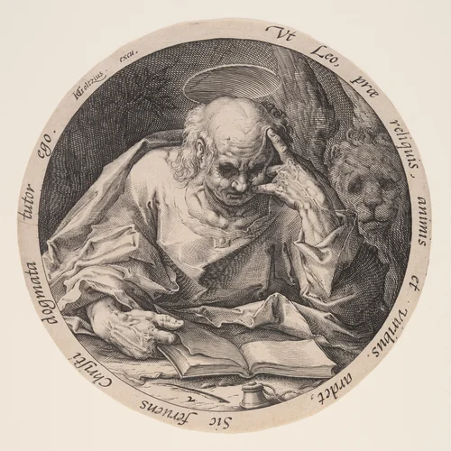 Mark, from The Evangelists by Jacques de Gheyn II, print, 1588