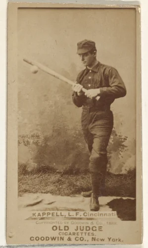 Henry "Heinie" Kappel, Left Field, Cincinnati, from the Old Judge series (N172) for Old Judge Cigarettes by Goodwin & Company, photograph, 1888