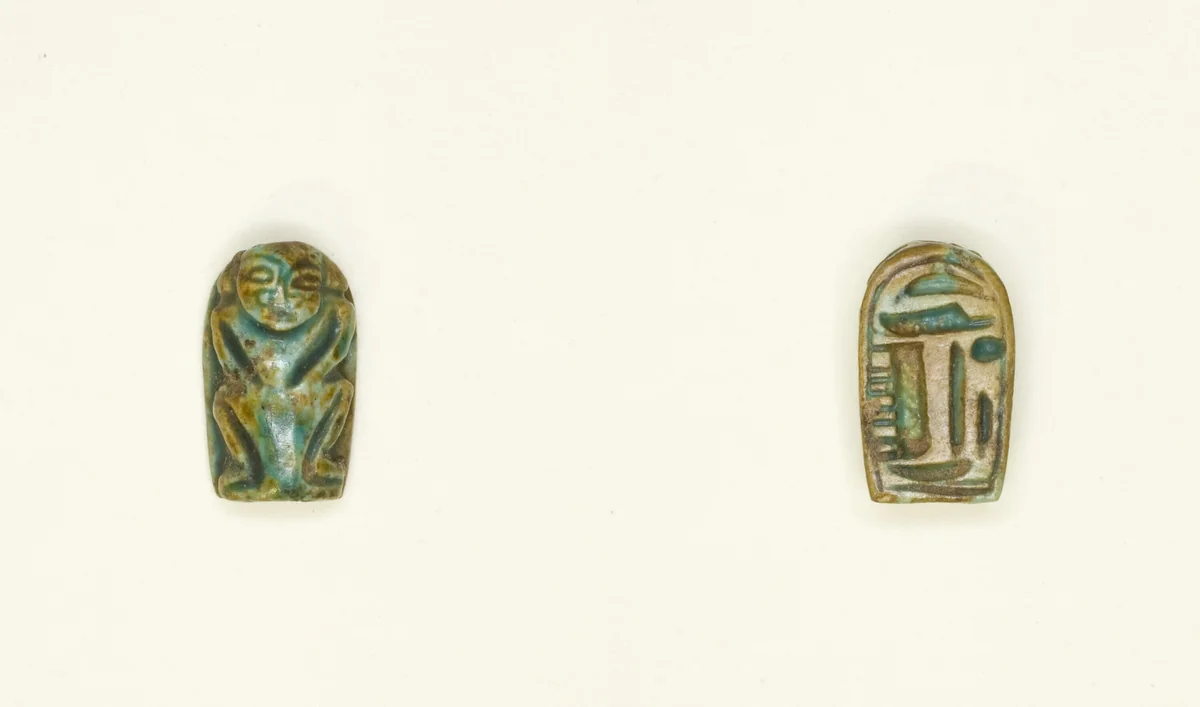 Scaraboid: Dwarf Figure by Egyptian, other, -1295--1069