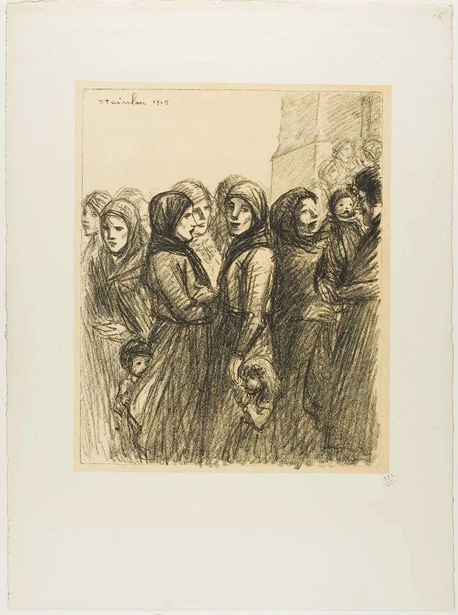 Military Allocation by Théophile Alexandre Steinlen, print, 1915