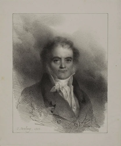 M. Villeau by Jean Baptiste Isabey, print, 1823