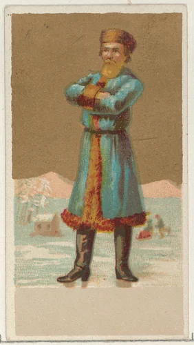 Russia, from the Natives in Costume series (N16), Teofani Issue, for Allen & Ginter Cigarettes Brands by Allen & Ginter, print, 1886-1900