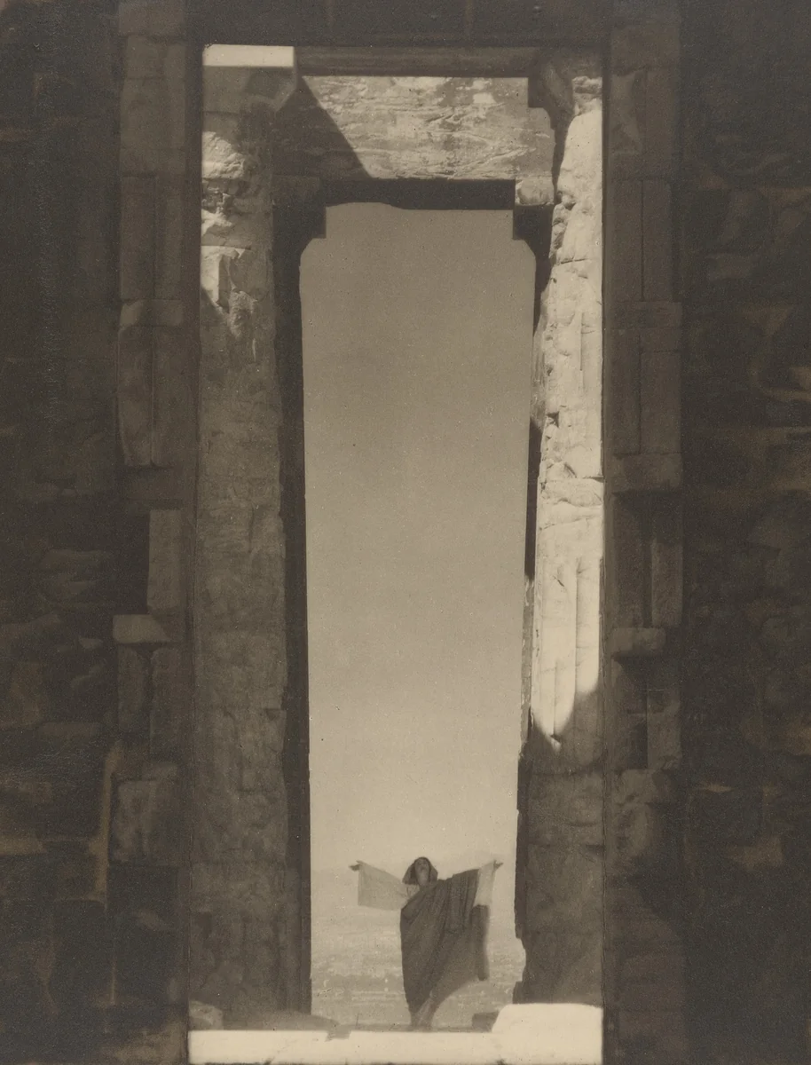 Isadora Duncan at the Portal of the Parthenon by Edward Steichen, photograph, 1921