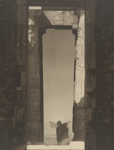 Isadora Duncan at the Portal of the Parthenon by Edward Steichen, photograph, 1921