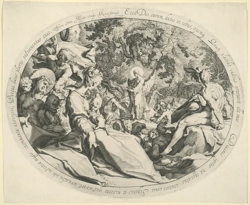 The Miracle of the Five Loaves by Jacques de Gheyn II, print, 1585-1629