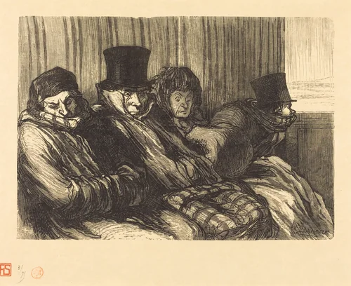 Train de plaisir by Charles Maurand; Honoré Daumier, portfolio, 1862