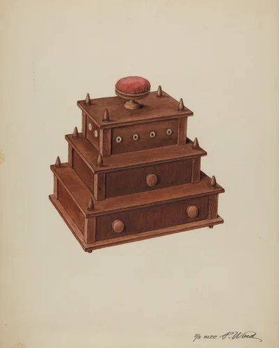 Sewing Cabinet by Paul Ward, index of american design, 1935-1942