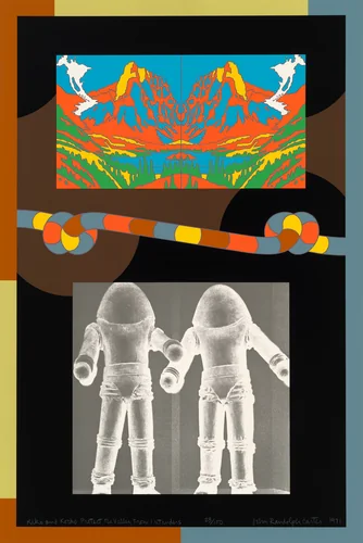 Kiko and Kocko Protect the Valley from Intruders by John Randolph Carter, portfolio, 1971