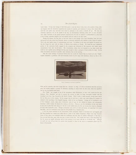 “Esquimaux in his kayak or skin boat” by George P. Critcherson, John L. Dunmore, William Bradford, photograph, 1869