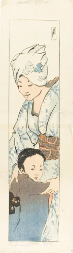 Mother and Child by Helen Hyde, print, 1901