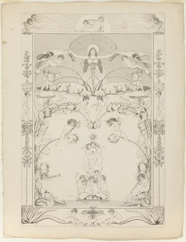 Evening by Phillip Otto Runge, print, 1803-1805