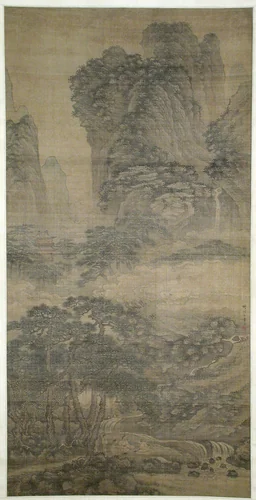 Listening to the Zither Among Streams and Pines by Xie Shichen, painting, 1487-1567