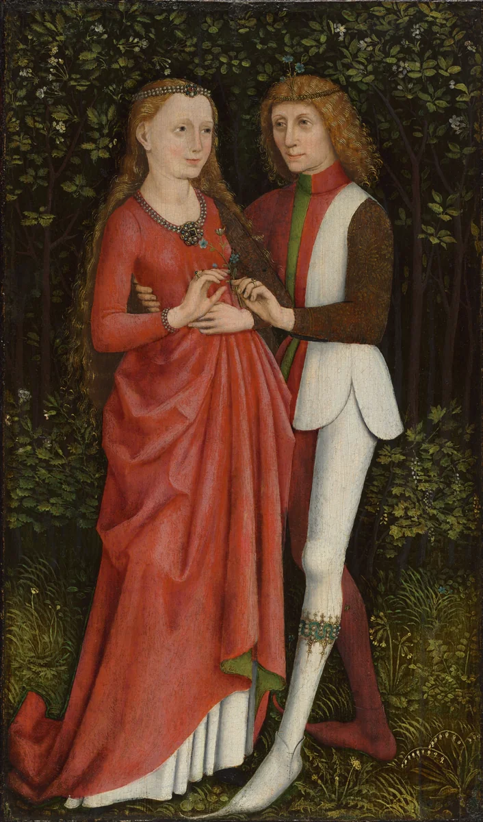 A Bridal Couple by Unknown, painting, 1465-1475