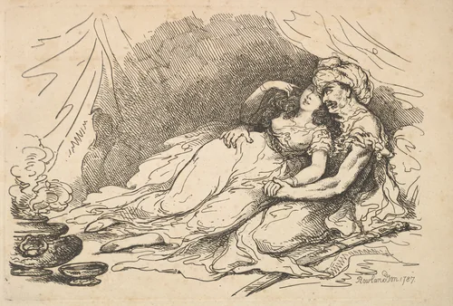 Love in the East by Thomas Rowlandson, print, 1787