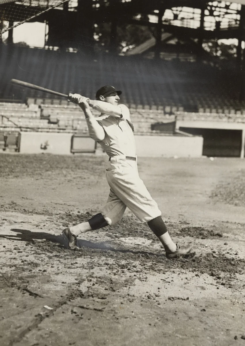 "'Goose' Goslin, Left Fielder of the Senators" by Harris & Ewing/Times World Wide Photos, photograph, 1924