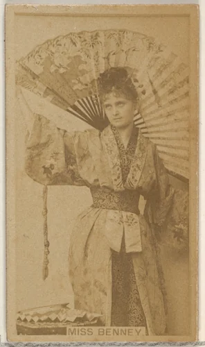 Miss Benney, from the Actors and Actresses series (N45, Type 8) for Virginia Brights Cigarettes by Allen & Ginter, photograph, 1885-1891