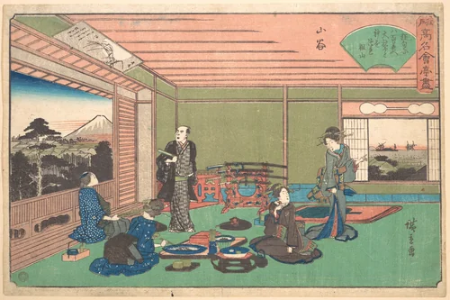 San-ya (Yaozen) by Utagawa Hiroshige (歌川広重), print, 1830-1850