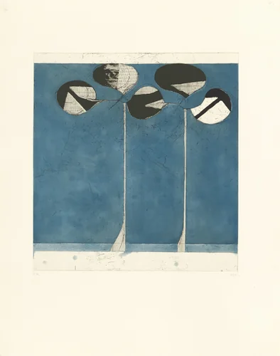 Clubs Blue Ground by Richard Diebenkorn, print, 1982