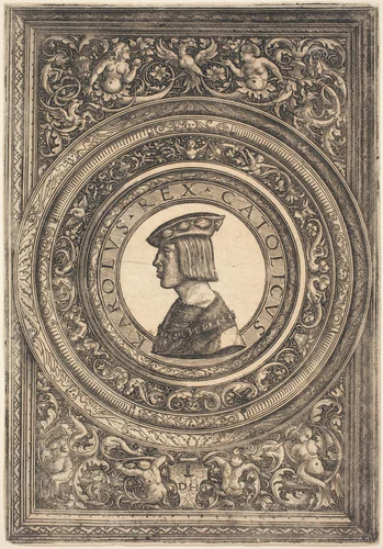 Emperor Charles V by Daniel Hopfer, print, 1514-1524