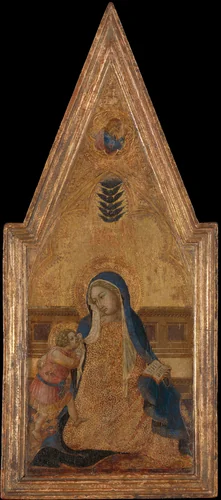 Madonna of Humility by Bartolommeo Bulgarini, painting, 1353