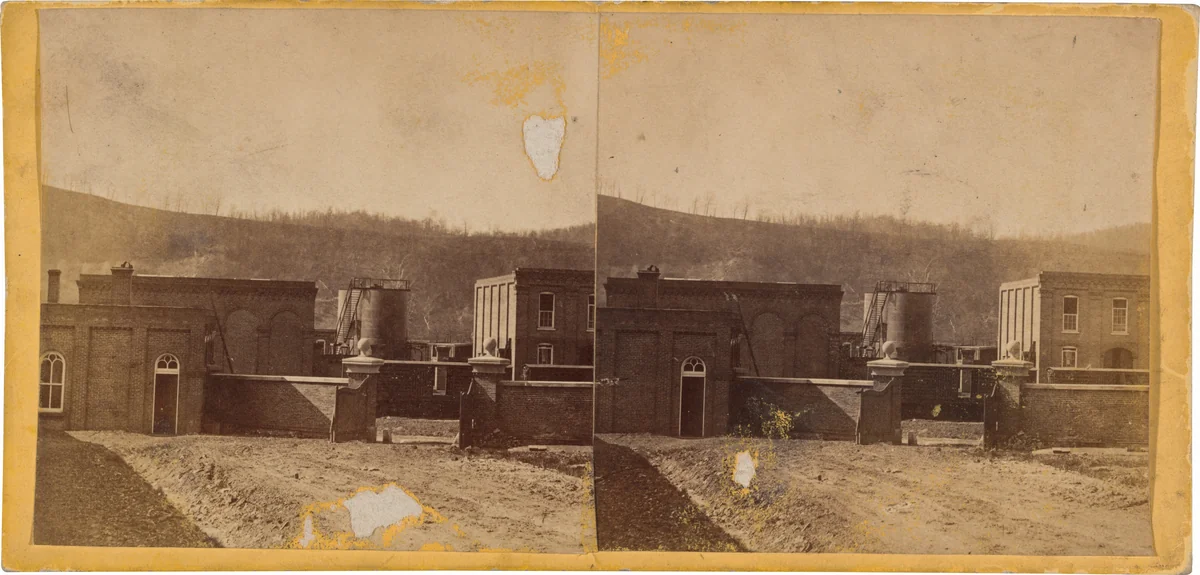 East Gate, Clark & Sumner, Standard Petroleum Refinery, Pittsburg, Pennsylvania by Thomas H. Johnson, photograph, 1860-1870