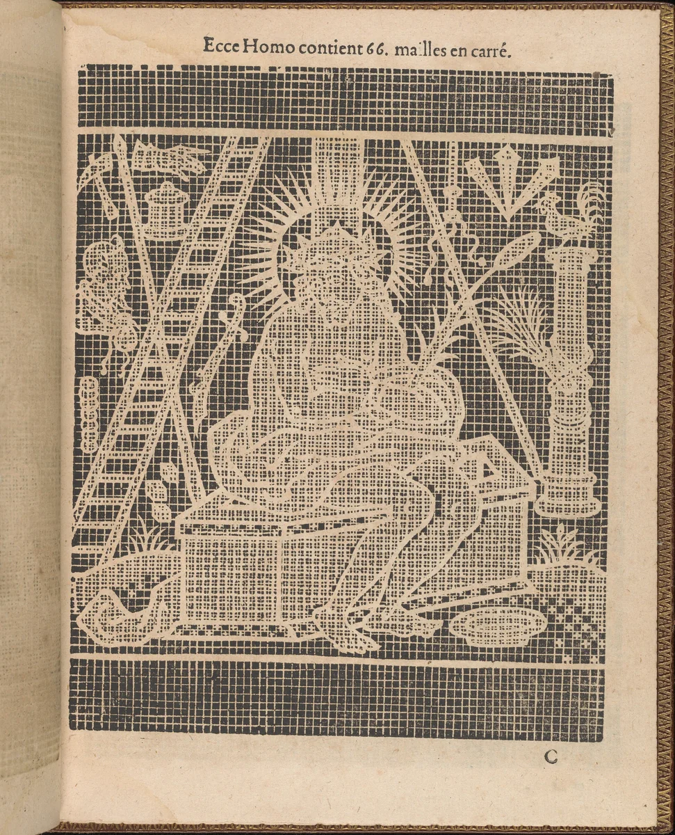 La Pratique de l'Aiguille, page 9 (recto) by Matthias Mignerak, book, 1605