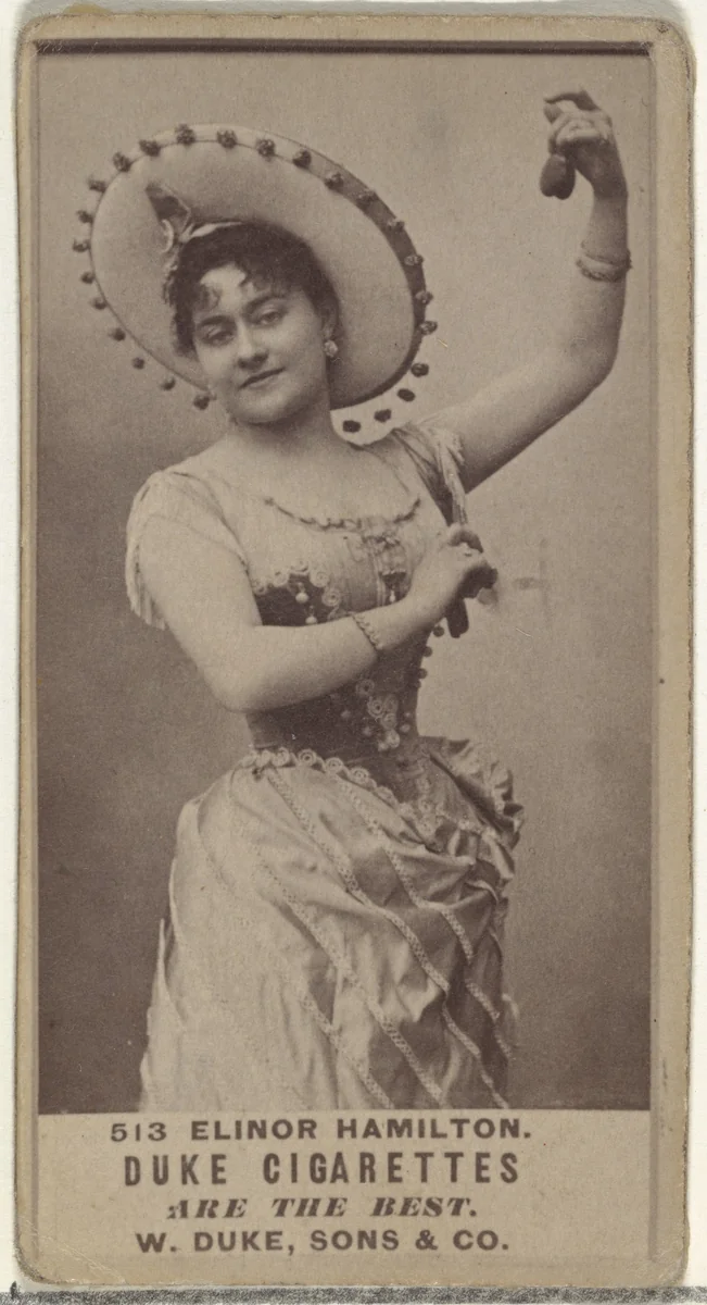 Card Number 513, Elinor Hamilton, from the Actors and Actresses series (N145-7) issued by Duke Sons & Co. to promote Duke Cigarettes by W. Duke, Sons & Co., photograph, 1880-1889