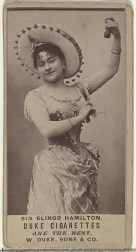 Card Number 513, Elinor Hamilton, from the Actors and Actresses series (N145-7) issued by Duke Sons & Co. to promote Duke Cigarettes by W. Duke, Sons & Co., photograph, 1880-1889