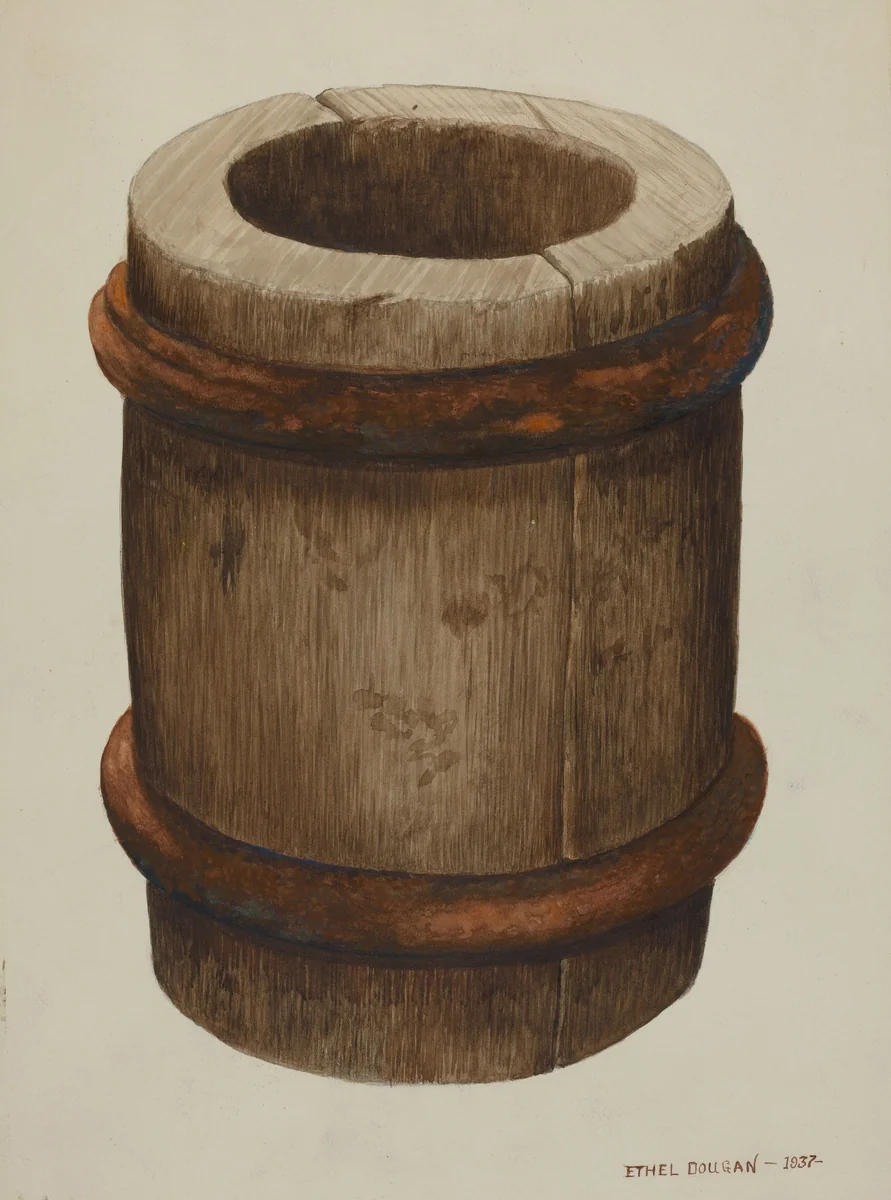 Butter Mold by Ethel Dougan, index of american design, 1937