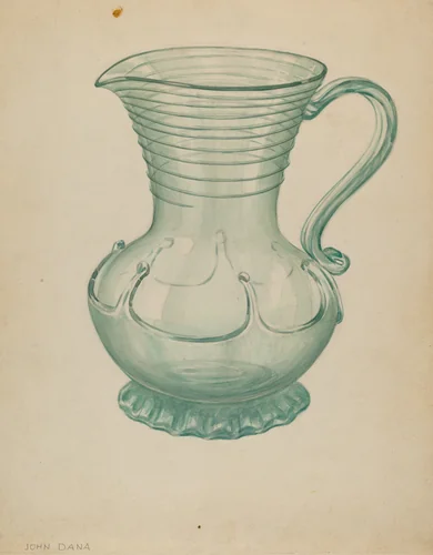 Pitcher by John Dana, index of american design, 1937