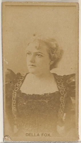 Della Fox, from the Actors and Actresses series (N45, Type 8) for Virginia Brights Cigarettes by Allen & Ginter, photograph, 1885-1891