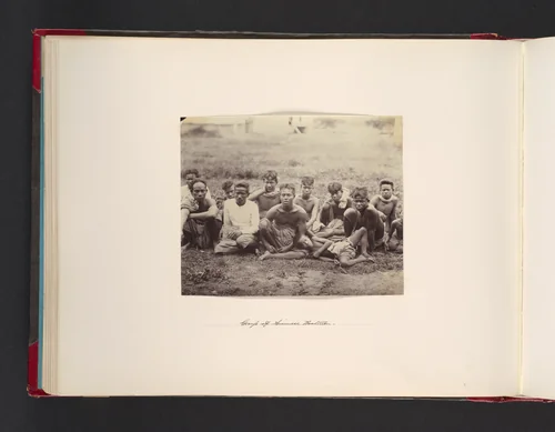 Group of Siamese Boatmen by John Thomson, photograph, 1865
