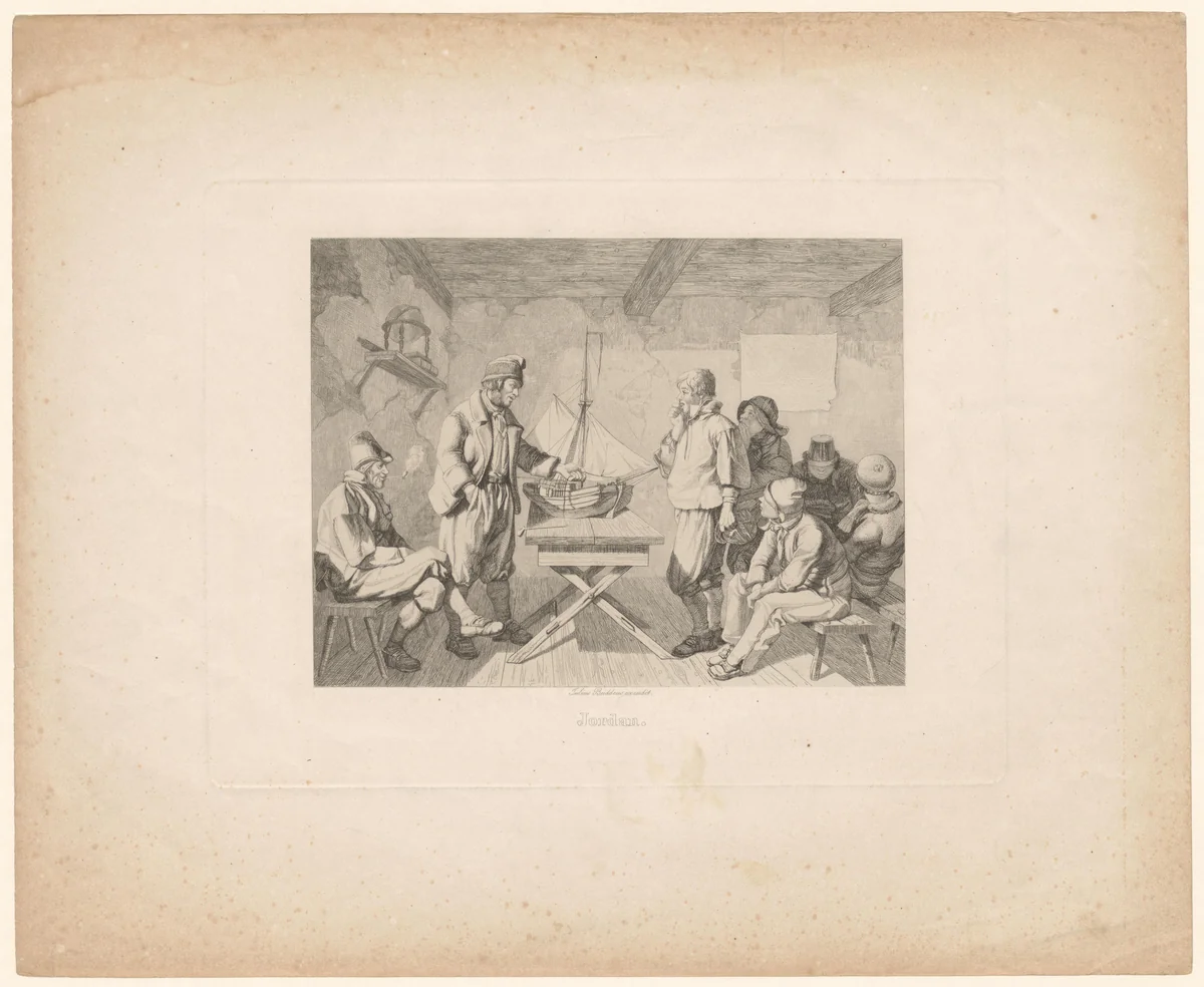 Schippers-examen by anonymous, print, 1820-1845