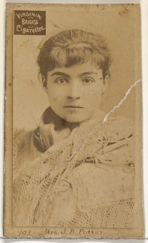 Card 903, Mrs. J.B. Potter, from the Actors and Actresses series (N45, Type 2) for Virginia Brights Cigarettes by Allen & Ginter, photograph, 1885-1891