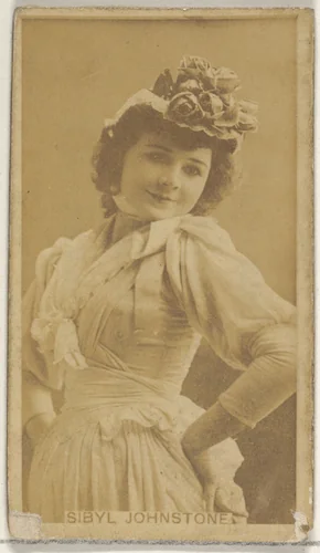 Sibyl Johnstone, from the Actors and Actresses series (N45, Type 8) for Virginia Brights Cigarettes by Allen & Ginter, photograph, 1885-1891
