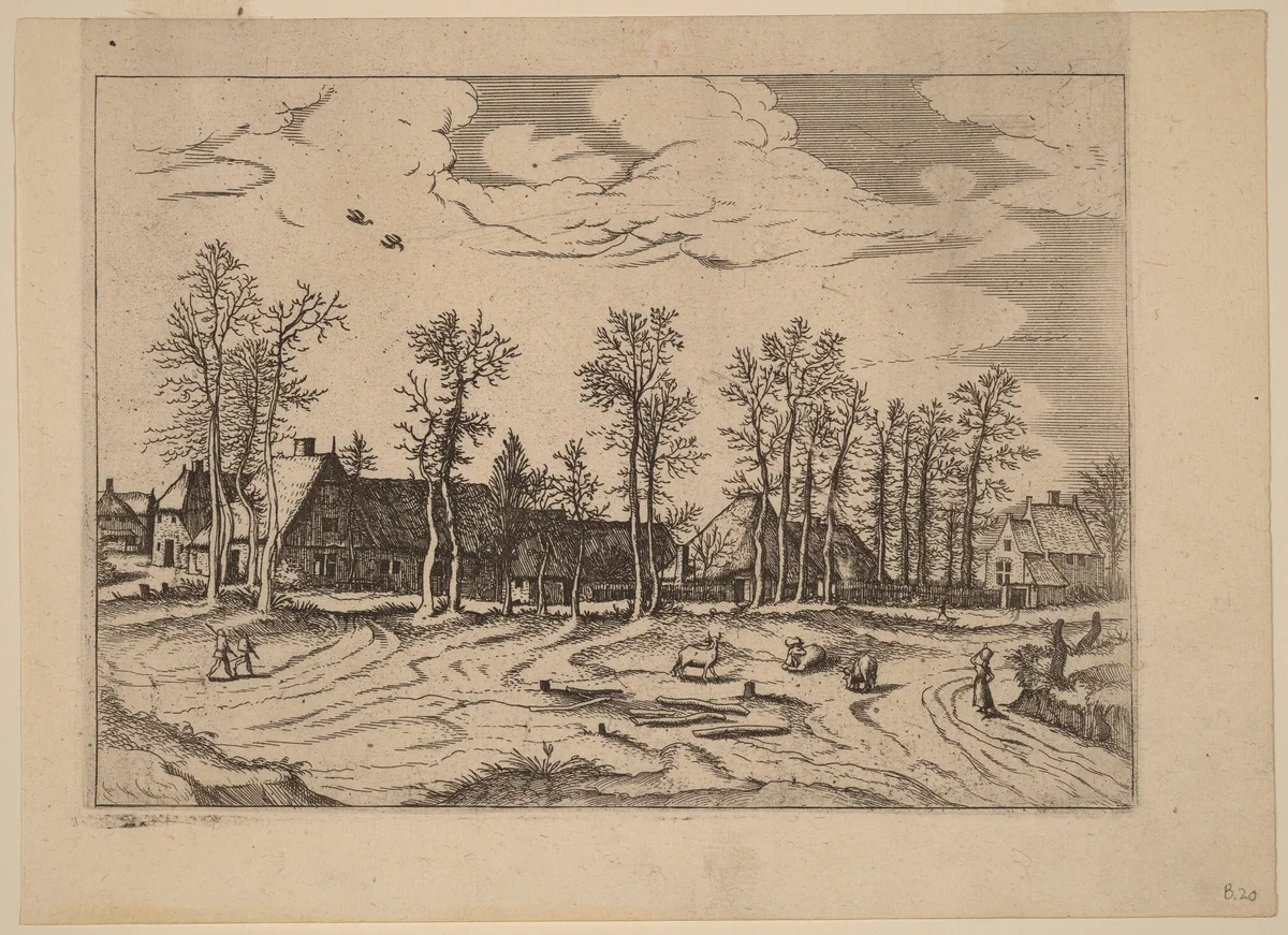 Farms by Lucas van Doetechum
Johannes van Doetechum the Elder
Master of the Small Landscapes, print, 1605