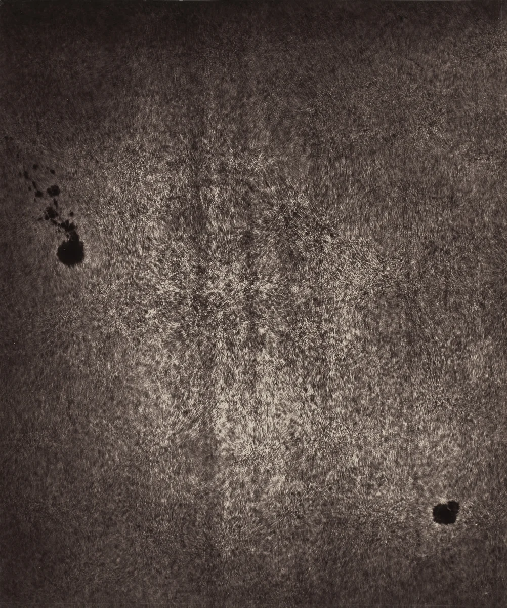 Région Centrale (Taches et Granulations), August 9, 1892, 8h 44m 34s by Jules Janssen, photograph, 1877