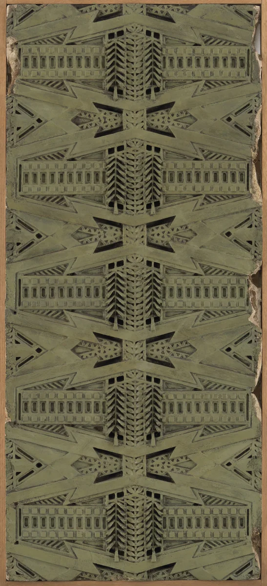 Exterior frieze from the Dana House, Springfield, IL by Frank Lloyd Wright, architecture, 1902