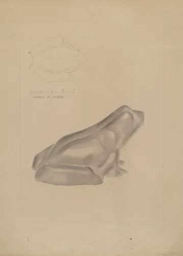 Frog Door Stop by Donald Streeter, index of american design, 1936