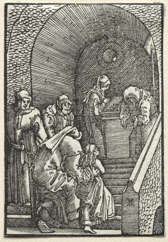 The Fall and Redemption of Man: The Presentation of the Virgin in the Temple by Albrecht Altdorfer, print, 1515