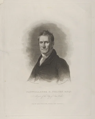 Cadwallader David Colden, Mayor of New York City by Asher Brown Durand, print, 1820-1830