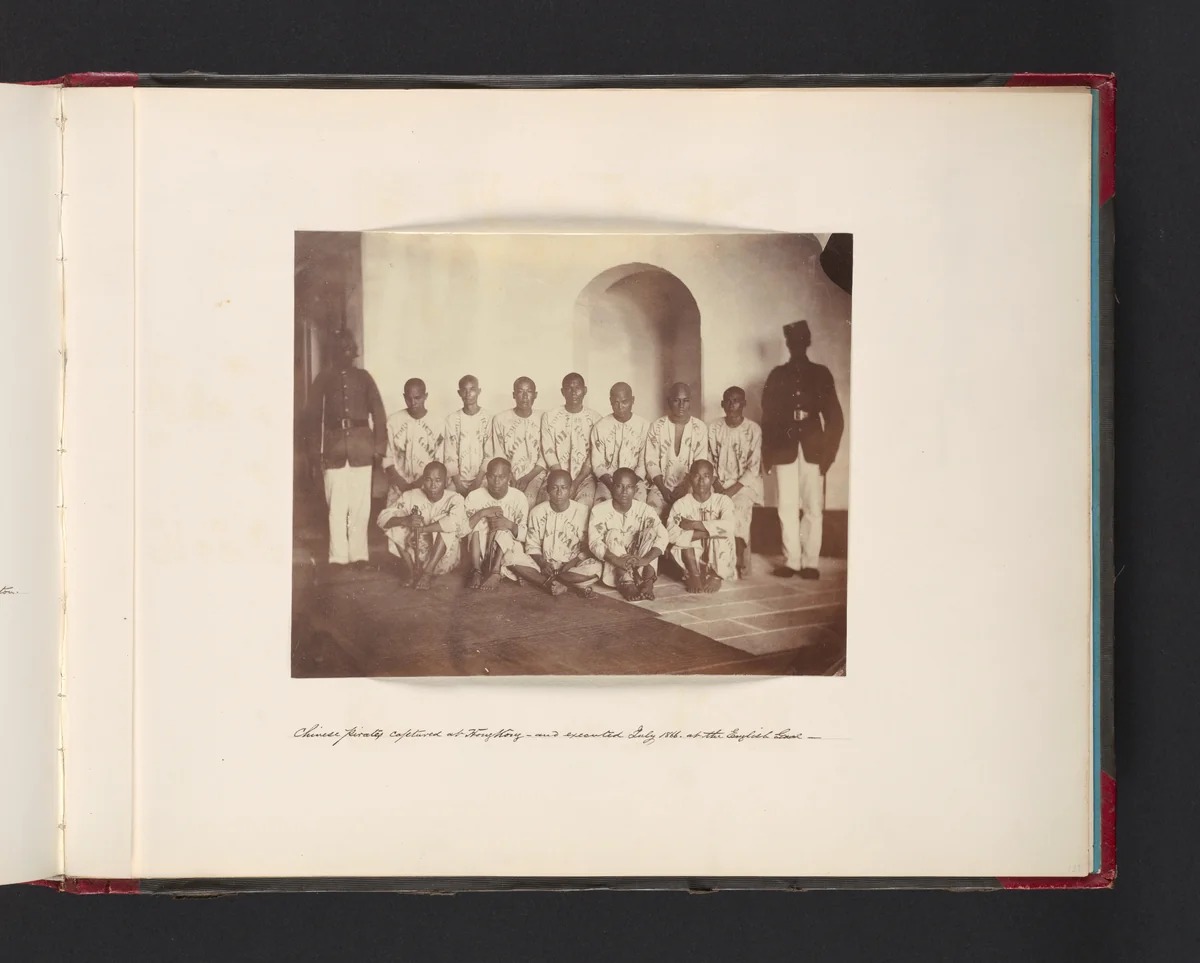 Chinese Pirates Captured at Hong Kong and Executed July 1866 by John Thomson, photograph, 1866