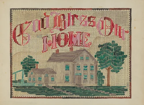 Embroidered Picture by Evelyn Bailey, index of american design, 1936