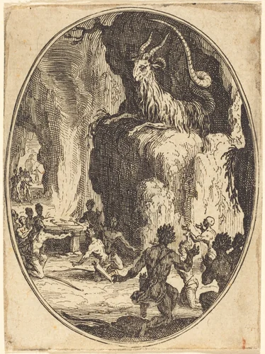 The Cult of the Demon by Jacques Callot, print, 1627