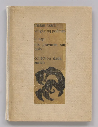 Cover from Twenty-five Poems (Vingt-cinq poèmes) by Jean Arp, illustrated book, 1918