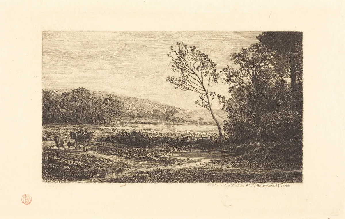 Autumn (L'Automne) by Charles-François Daubigny, print, 1848