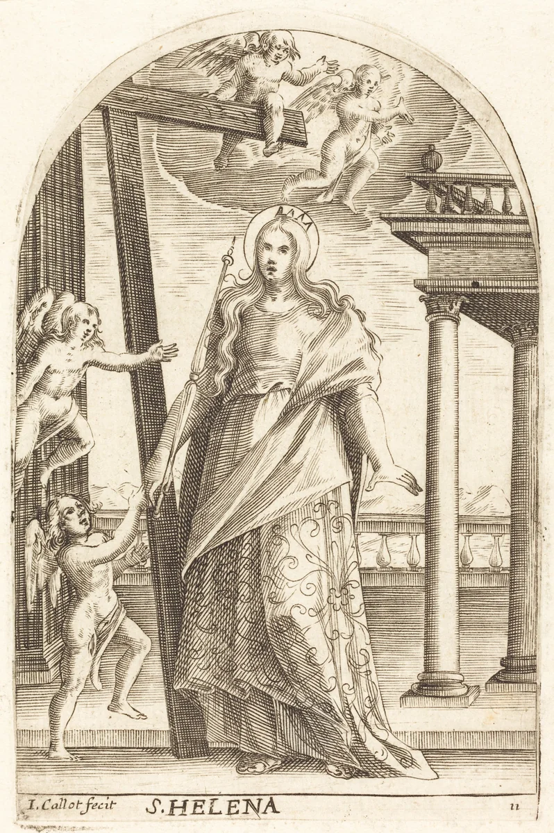 Saint Helen by Jacques Callot, print, 1608-1611