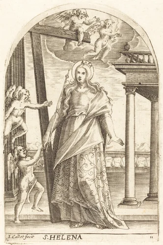 Saint Helen by Jacques Callot, print, 1608-1611