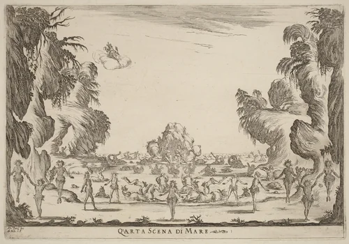 Quarta Scena di Mare by Stefano della Bella, print, 1637