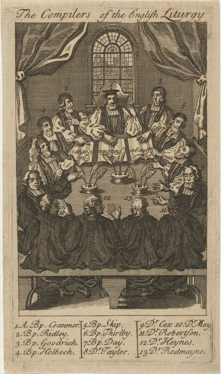 The Compilers of the English Liturgy by Unknown 19th Century, print, 1690